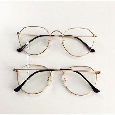 Armação de óculos de grau - Nina - Dourado