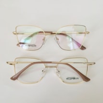 Armação de óculos de grau - Ohara flexível 50040/ 33002 - dourado ponteira nude C7 Armação de óculos de grau - Ohara flexível 50040/ 33002 - dourado ponteira nude C7