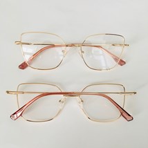 Armação de óculos de grau - Ohara flexível 50040 - dourado ponteira rose C8