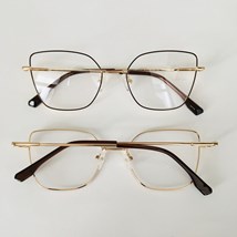 Armação de óculos de grau - Ohara flexível 50040 - marrom com dourado C2