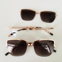 Armação de óculos de grau - Olívia 3 pontos cod 0195 - Rose gold haste rose com animal print rosado clip on detalhe rose gold C5 Armação de óculos de grau - Olívia 3 pontos cod 0195 - Rose gold haste rose com animal print rosado clip on detalhe rose gold C5