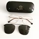 Armação de óculos de grau - OM88008 - Dourado lente preta