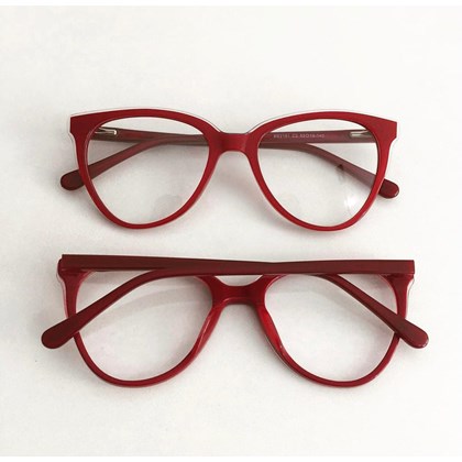 Armação de óculos de grau - Pamela 2181 - Vermelho