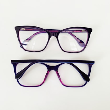 ARMAÇÃO DE ÓCULOS DE GRAU - PAULINHA 007 - ROXO ARMAÇÃO DE ÓCULOS DE GRAU - PAULINHA 007 - ROXO