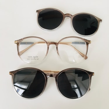 Armação de óculos de grau - Ravena 6511 - cinza com transparente C6