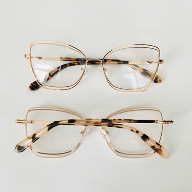 Armação de óculos de grau - Rebeca 6955 - Rose Gold C3