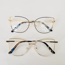 Armação de óculos de grau - Regina 5047 - azul com dourado C5