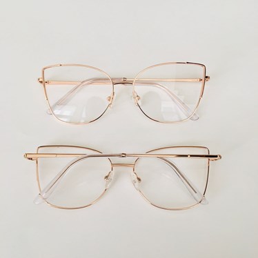 Armação de óculos de grau - Regina 5047 - rose gold C10