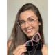 Armação de óculos de grau - Roberta 3 em 1 cod 0227 - dourado ponteira rose C2 clip on rose e clip on preto