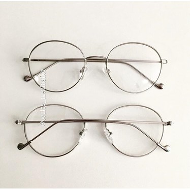 Armação de óculos de grau - Round Beatles - Prata