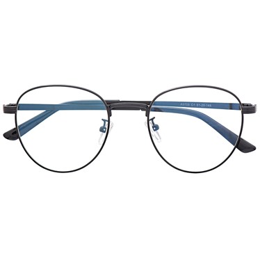 Armação de óculos de grau -  Round Jujuh 9705 - Preto