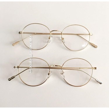 Armação de óculos de grau - Round Piccolo - Dourado