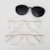 dourado ponteira transparente clip on preto