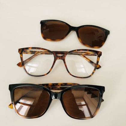 Armação de óculos de grau - Safira 0178 - animal print C6 Armação de óculos de grau - Safira 0178 - animal print C6
