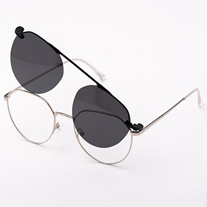 Armação de óculos de grau - Sereia 3046 - Prata