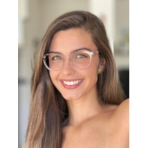 Armação de óculos de grau - Sereia 6210 - Rose transparente C6