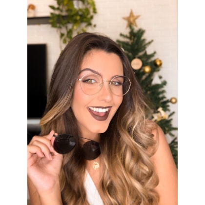 ARMAÇÃO DE ÓCULOS DE GRAU - SIRENA 25008 - DOURADO LENTE PRETA ARMAÇÃO DE ÓCULOS DE GRAU - SIRENA 25008 - DOURADO LENTE PRETA