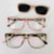 rosa transparente haste animal print rosado clip on nude