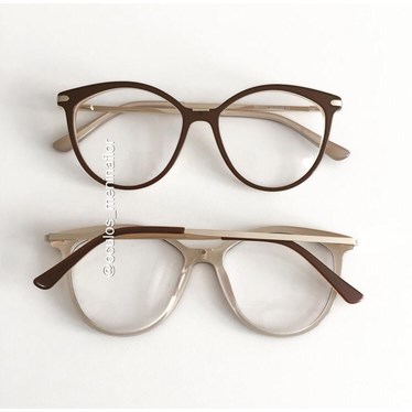 Armação de óculos de grau - Tati - Marrom