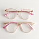 Armação de óculos de grau - Tati - Rose transparência
