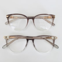 Armação de óculos de grau - Taylor Glow 82162 - cinza com transparência C5