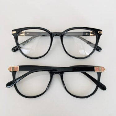 Armação de óculos de grau - Taylor Glow 82162 - preto C1