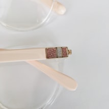 Armação de óculos de grau - Taylor Glow 82162 - transparente haste rose claro C2