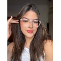 Armação de óculos de grau - Taylor Glow 82162 - transparente haste rose claro C2