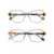 cinza transparente com detalhe amarelo