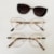 marrom com dourado clip on marrom 