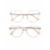 Rose gold clip on dourado transparente