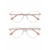 Rose gold clip on preto