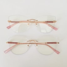Armação de óculos de grau - Yara Glow 3 pontos 81032/80041 - rose gold ponteira rose C6 Armação de óculos de grau - Yara Glow 3 pontos 81032/80041 - rose gold ponteira rose C6