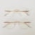 rose gold ponteira transparente