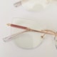 Armação de óculos de grau - Yara Glow 3 pontos 81032/80041 - rose gold ponteira transparente C3