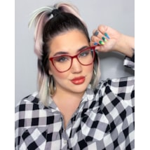 ARMAÇÃO DE ÓCULOS DE GRAU - YASMIM 10111 - VERMELHO ARMAÇÃO DE ÓCULOS DE GRAU - YASMIM 10111 - VERMELHO