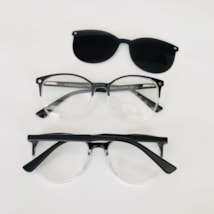 ARMAÇÃO PARA ÓCULOS DE GRAU - LEYDI 6108 - PRETO COM TRANSPARENTE C1 ARMAÇÃO PARA ÓCULOS DE GRAU - LEYDI 6108 - PRETO COM TRANSPARENTE C1