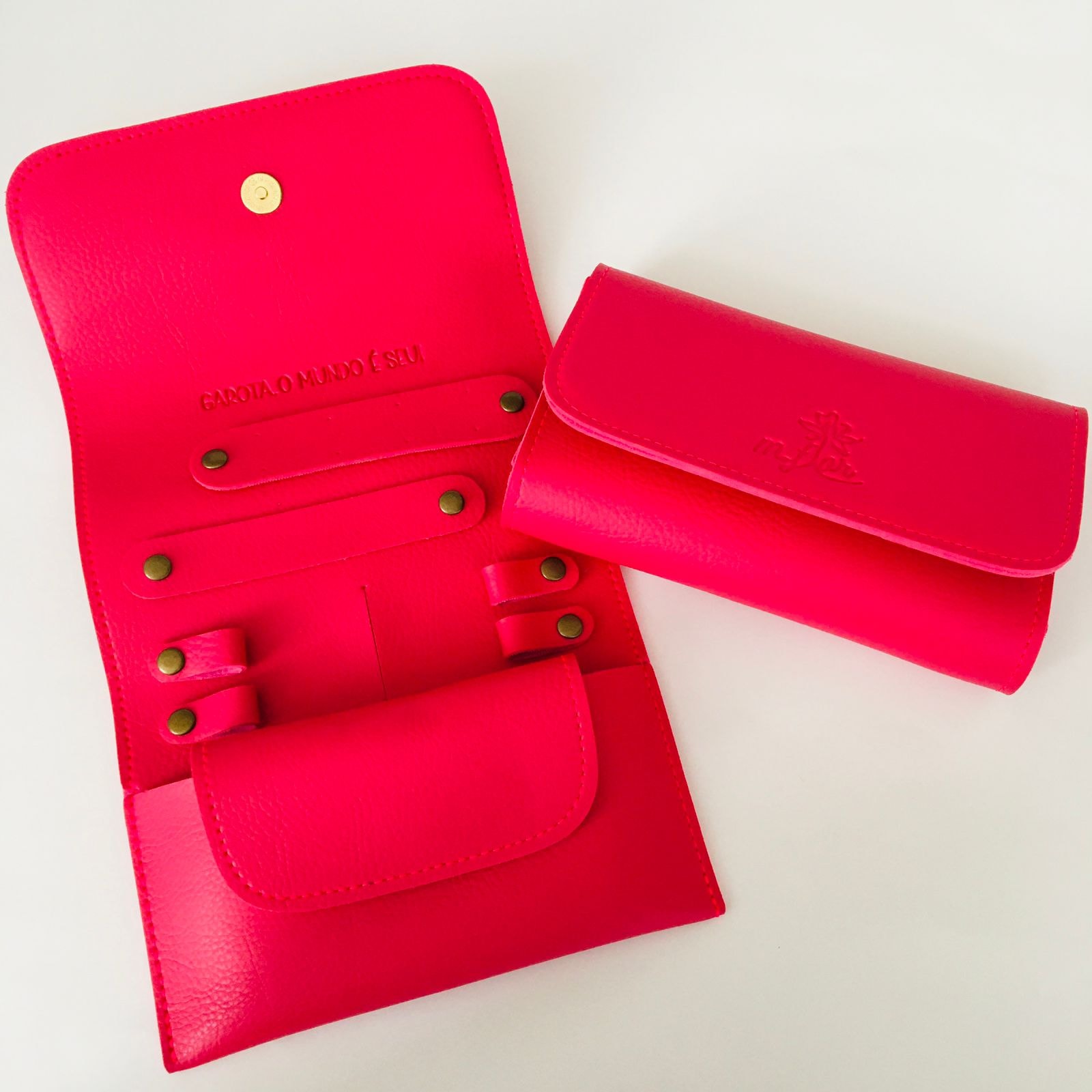 Case Trip Porta Óculos Pink | Óculos Menina Flor