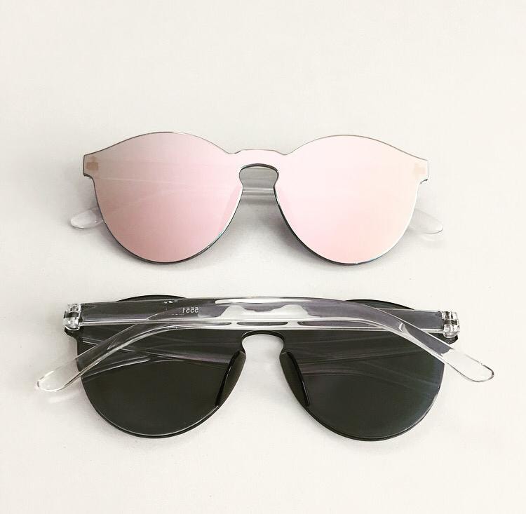 Oculos de sol rose gold espelhado Clearance