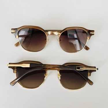Óculos de sol - Club Bru - marrom c122