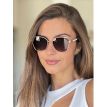 Óculos de sol - Duna 9138 - dourado lente preta C8