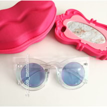 Óculos de sol - Flamingo - Transparente lente azul Óculos de sol - Flamingo - Transparente lente azul