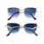 dourado lente azul