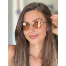 Óculos de sol - Hype 3 pontos cod 9135 - preto lente dourado transparente C3