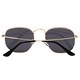 Óculos de Sol - Itália Hexagonal - Dourado lente preta