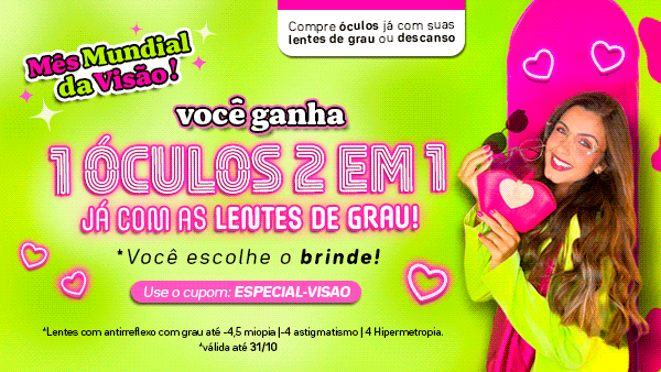 Super Promoção de Óculos e lentes de grau - Menina Flor