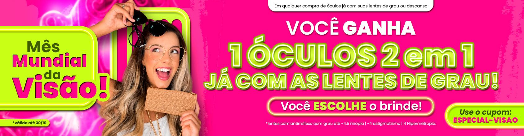 Super Promoção de Óculos e lentes de grau - Menina Flor