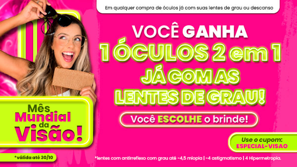 Super Promoção de Óculos e lentes de grau - Menina Flor