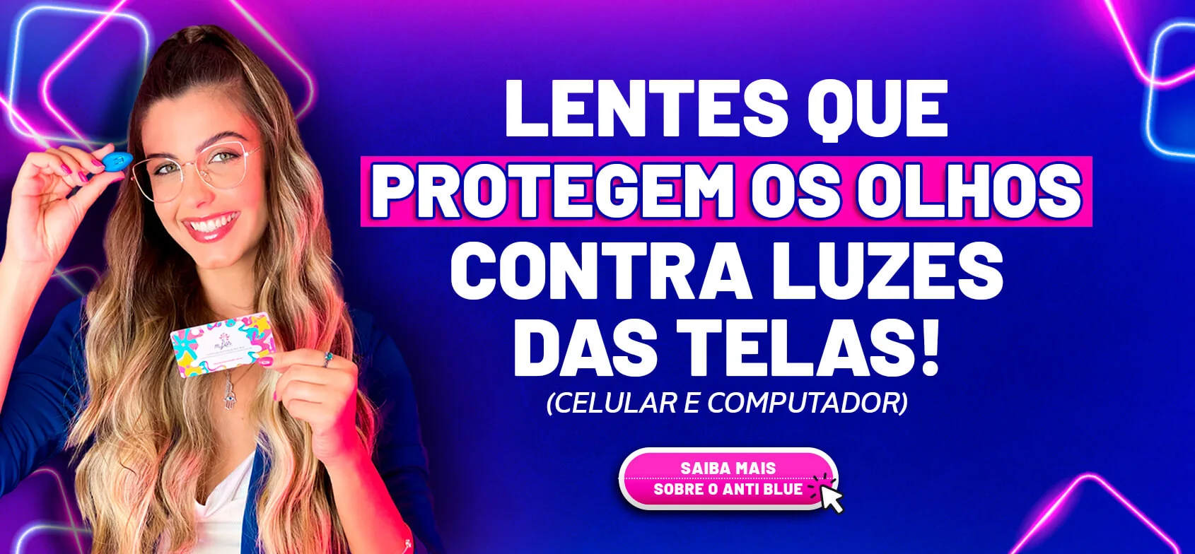 Banner sobre lentes anti blue